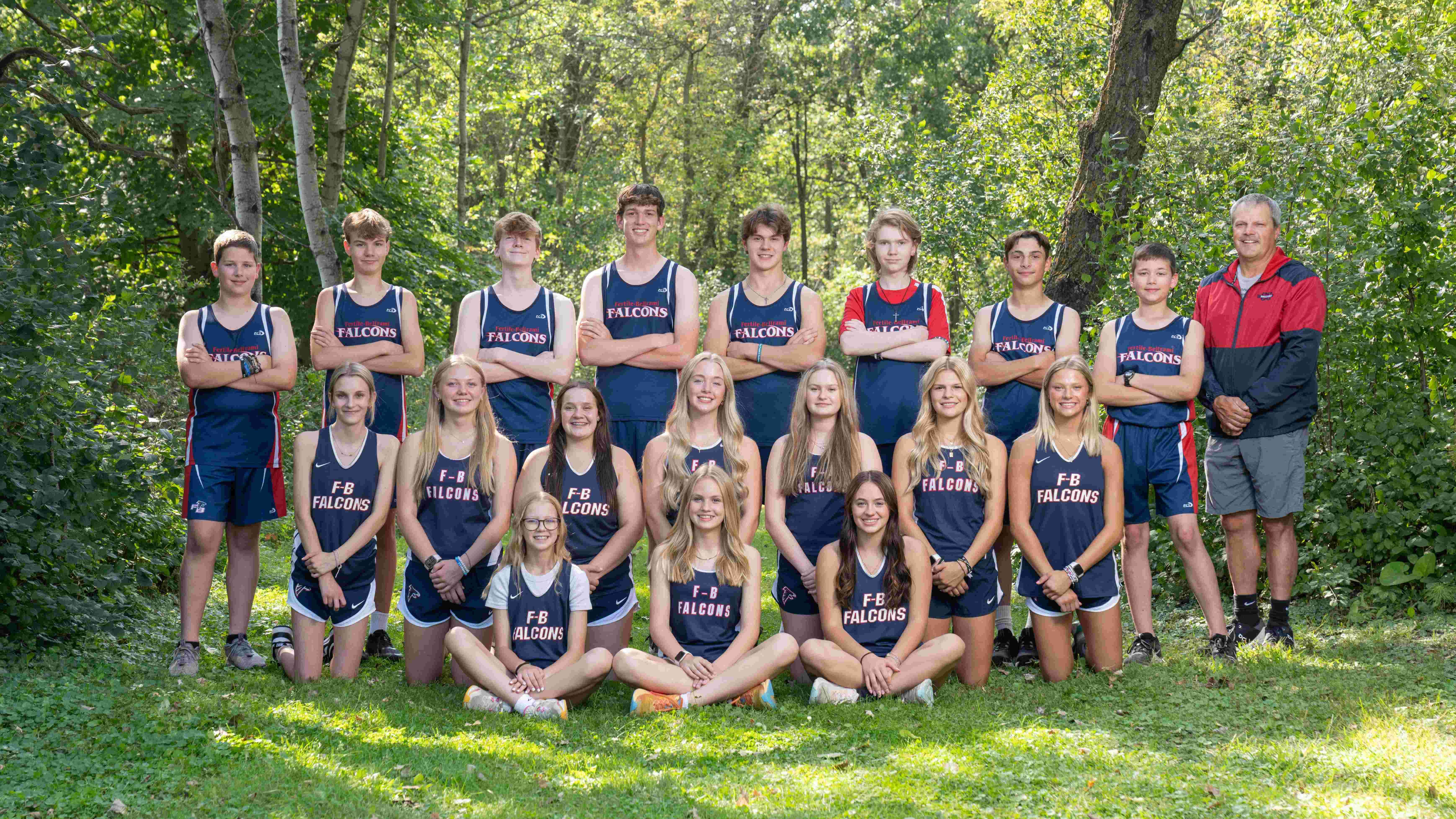 Fertile-Beltrami cross country team photo